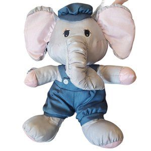 Sailor Elephant Nylon Plush Puffalump‎ Potpourri Press 1987 12.5"